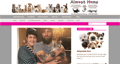 Desktop Screenshot of almosthomeanimals.org